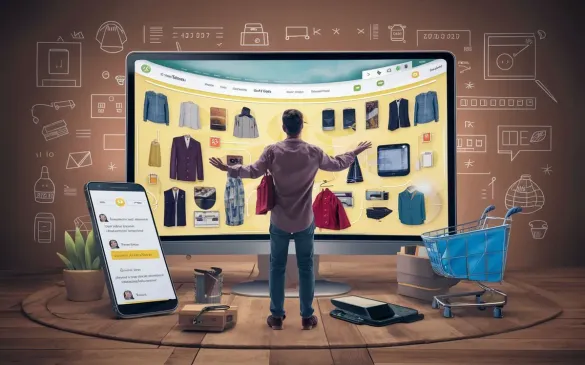 Magazzino e-commerce con scanner